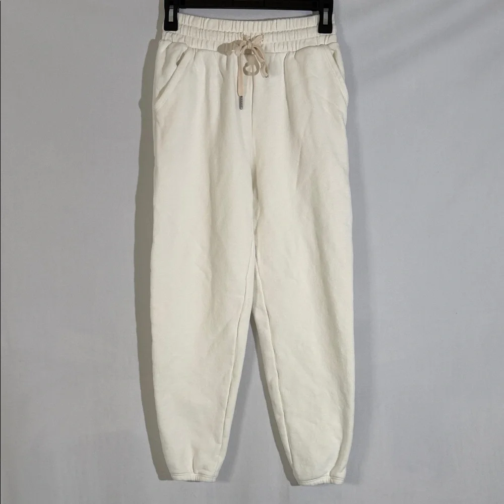 John Elliott Sweatpants Size XS Off White Ivory EUC 100% Cotton Pockets